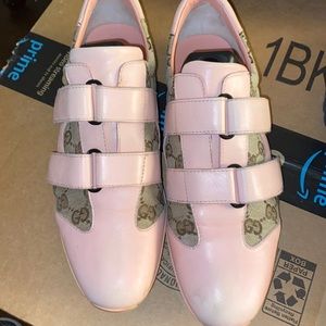 Gucci monogram pink women’s sneakers